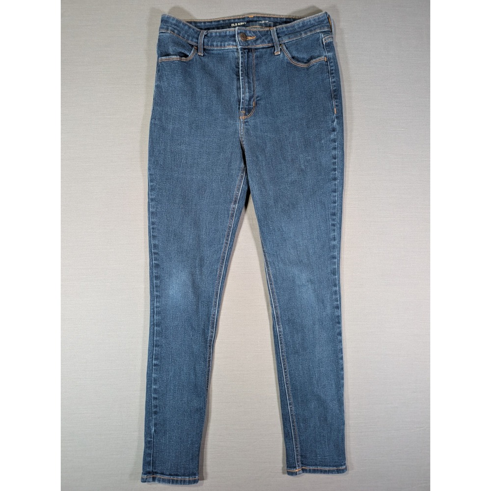 Old Navy Womens High Rise Super Skinny Jeans Size 8 Medium Wash Denim